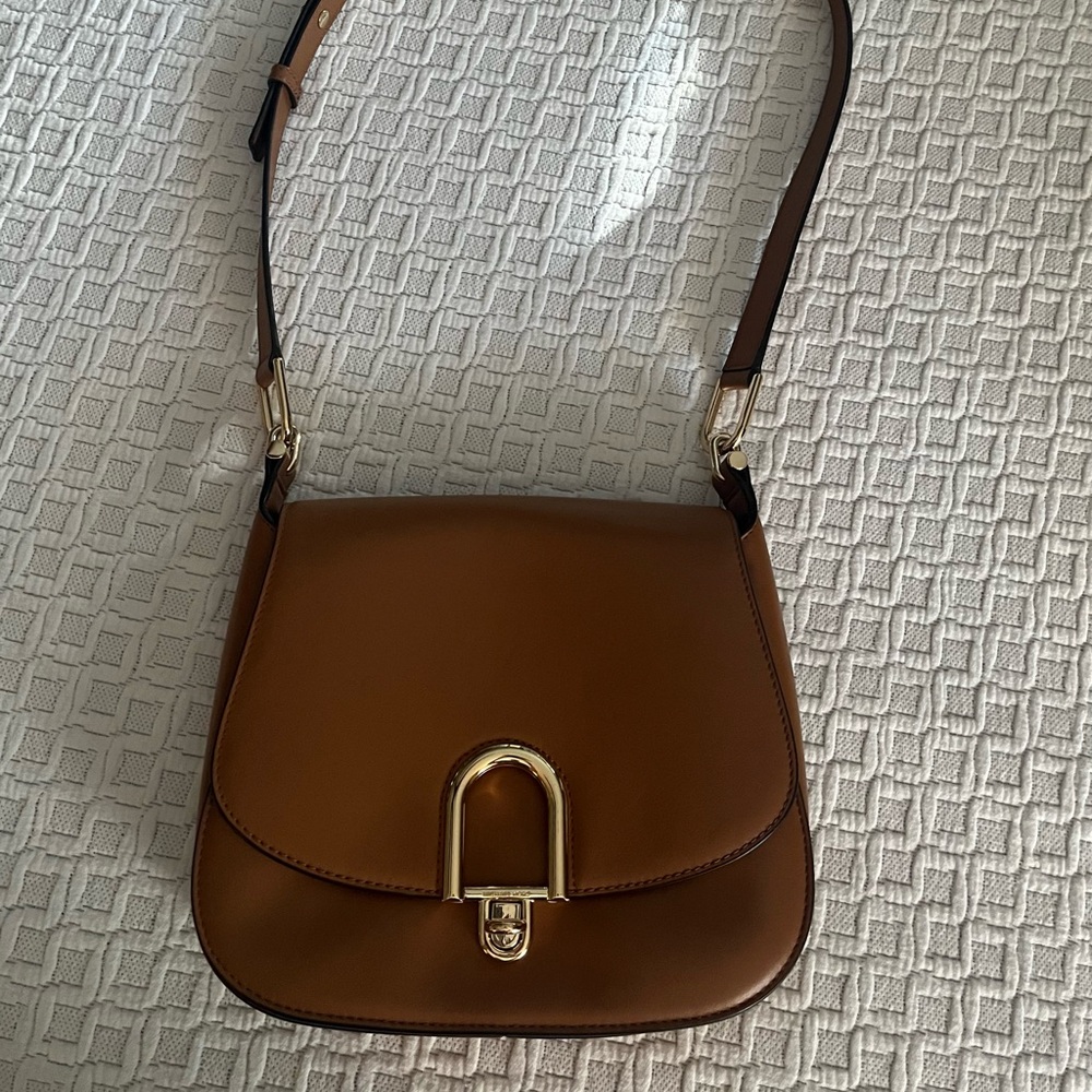 MICHAEL Michael Kors Tan Leather Shoulder Bag